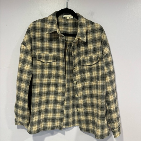 Boutique oversized flannel shacket - Picture 1 of 5